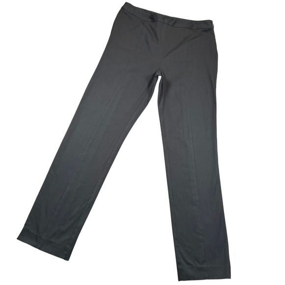 Gallia Moda Pants - Gallia Moda Dress Pants Womens 8 Black Stretch‎ Seam Detail Slim Office Trousers